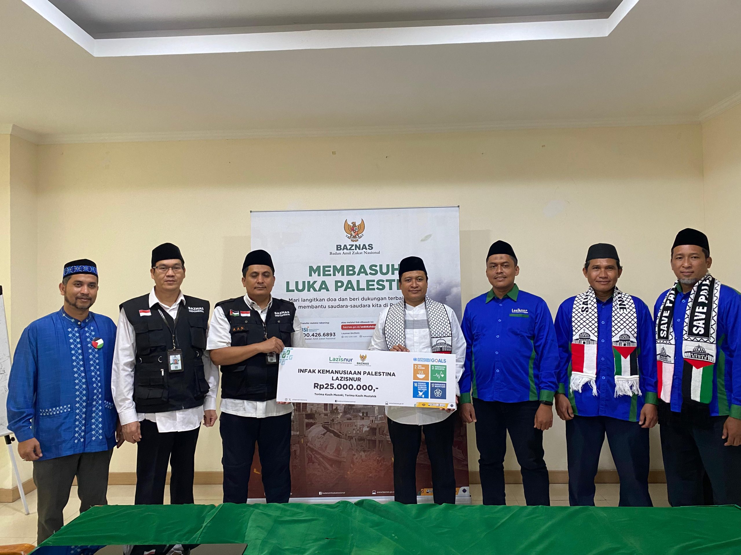 Lazisnur salurkan bantuan untuk Palestina melalui BAZNAS RI