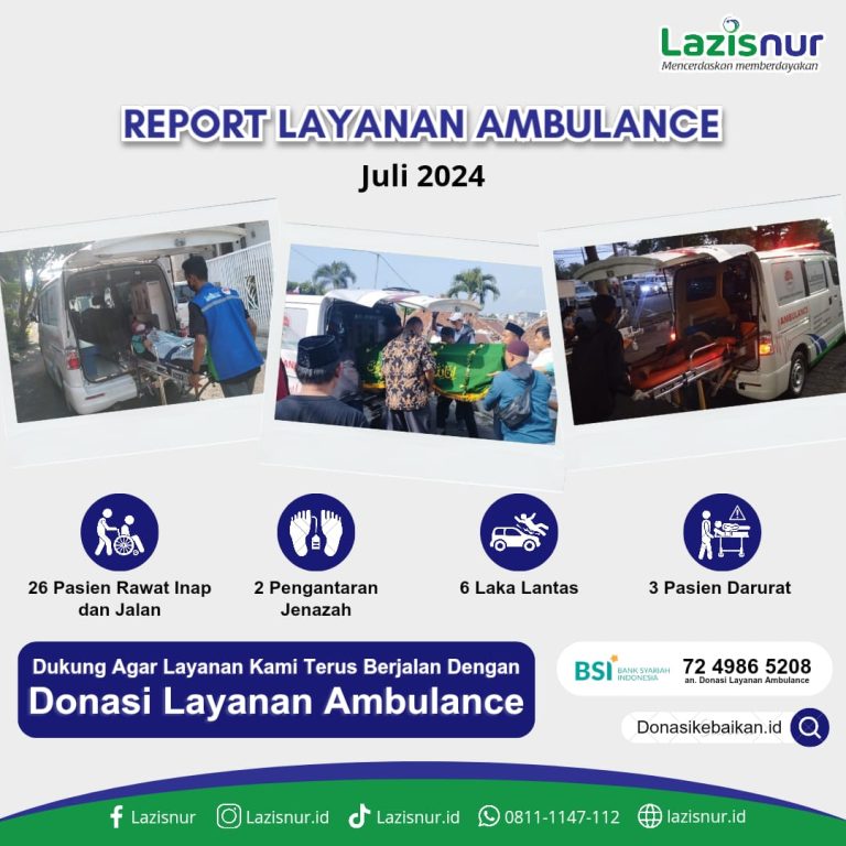 Report Layanan Ambulance Dhuafa Bulan Juli 2024