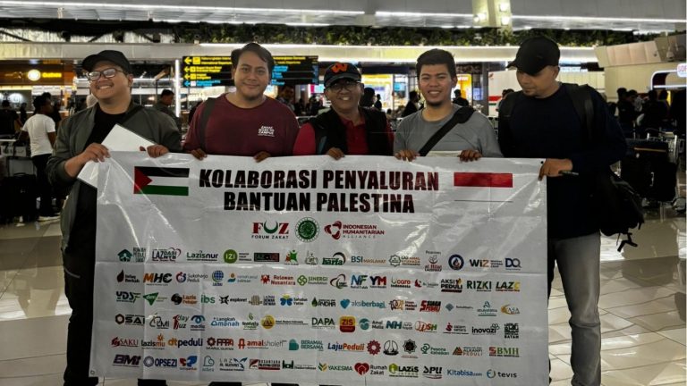 Lazisnur berkolaborasi dengan FOZ dalam penyaluran bantuan Palestina