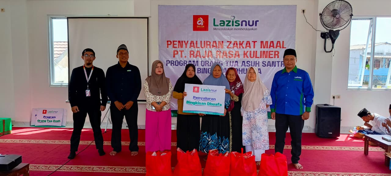 LAZISNUR Salurkan Zakat Maal PT Raja Rasa Kuliner (D Kriuk) untuk Pendidikan, Sosial, dan Pemberdayaan Ekonomi Umat